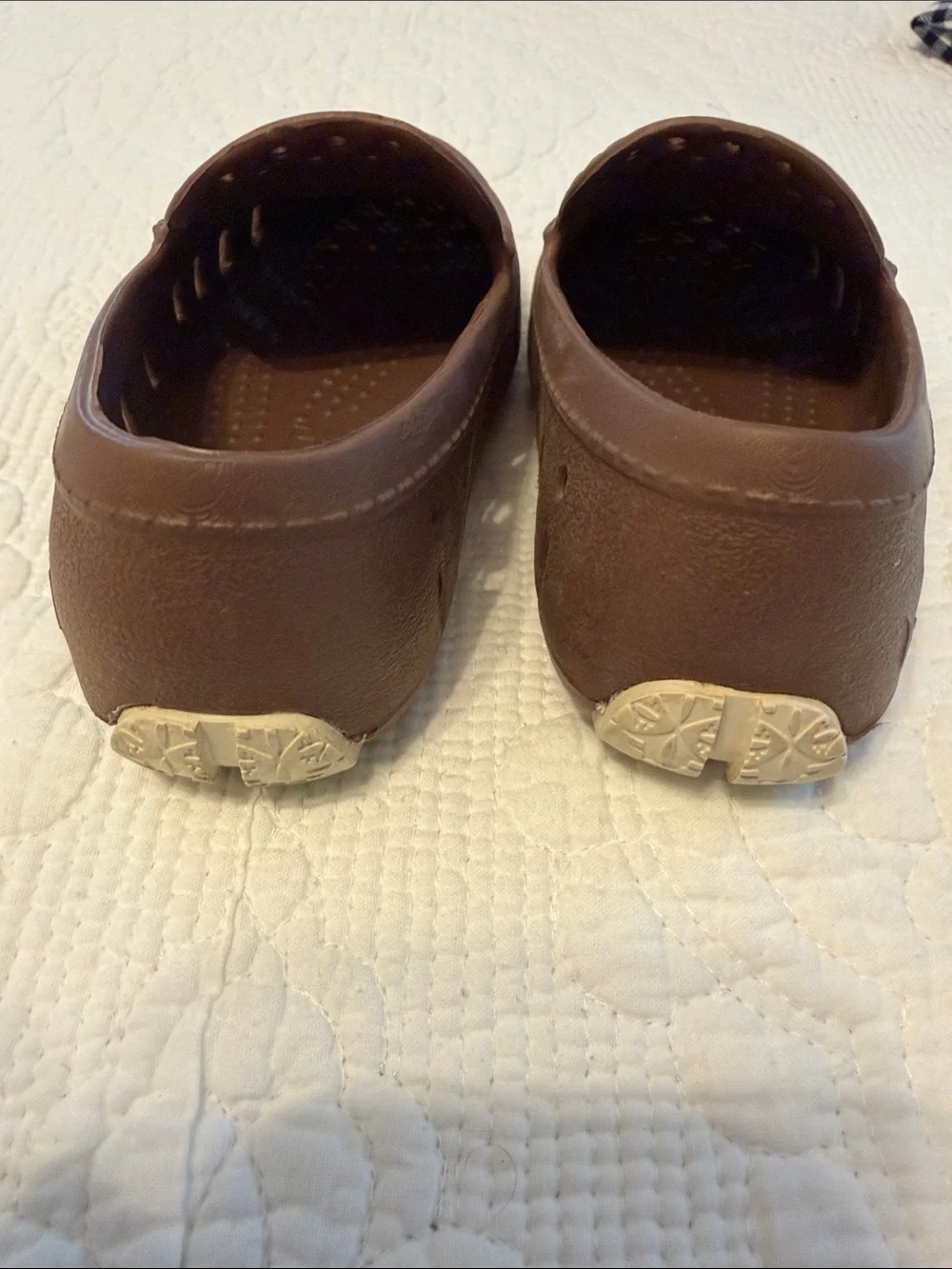 Kids Brown Slip-On Ventilated Casual Shoes